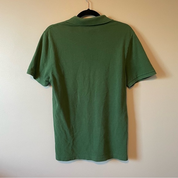 Lacoste Slim Fit Pique Short Sleeve Polo Shirt Evergreen Green size M / 4 - Picture 8 of 12